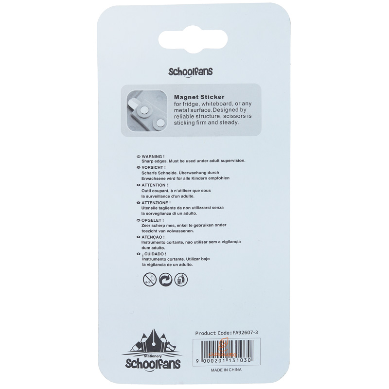 قیچی فانتزی غلاف دار طرح حشرات اسکول فنس SCHOOLFANS (4)