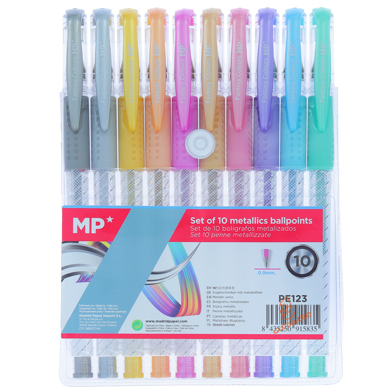 خودکار رنگی مدل متالیک 10 عددی ام پی MP (4)