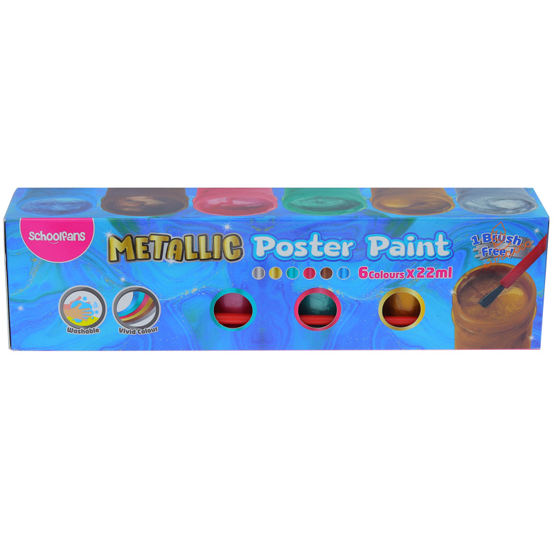 گواش متالیک 6 رنگ اسکول فنس کد 92431