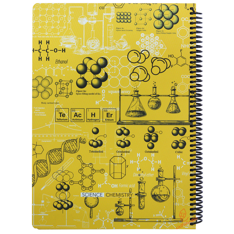 دفتر 100 برگ A4 طرح علم شیمی دات نوت