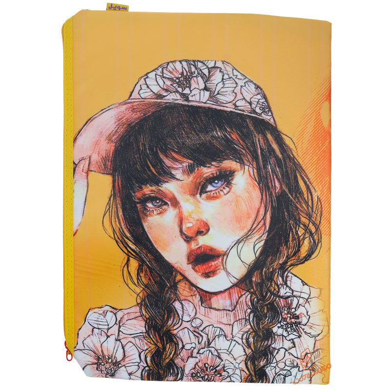 پوشه پارچه ای فانتزی زیپ دار A4 سویل (1)