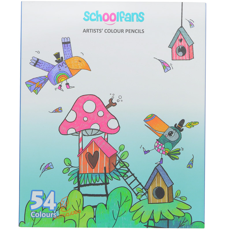 مداد رنگی 54 رنگ سوپرا کالر اسکول فنس کد92452