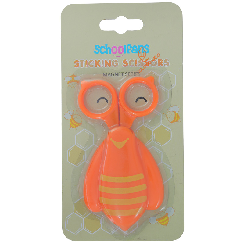 قیچی فانتزی غلاف دار طرح حشرات اسکول فنس SCHOOLFANS (1)