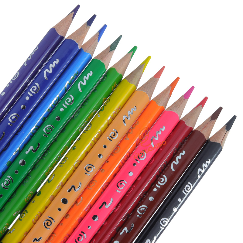 مداد رنگی 18 رنگ جعبه مقوایی اسکول فنس کد 92447 (5)