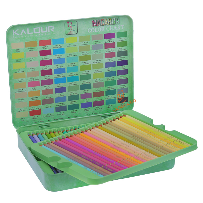 مداد رنگی پاستلی 72 رنگ کالور kalour (4)