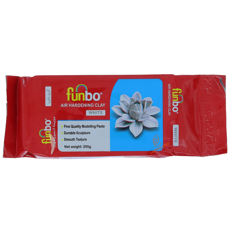 خمیر مجسمه سازی سفید 250 گرمی فانبو FUNBO