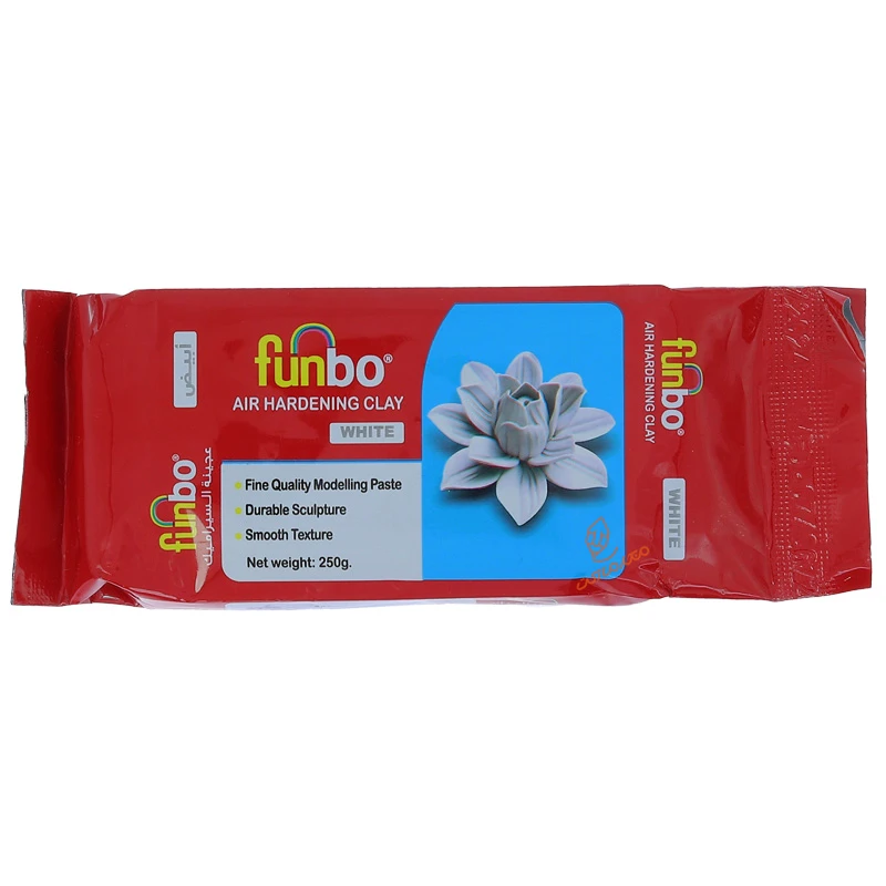 خمیر مجسمه سازی سفید 250 گرمی فانبو FUNBO (1)