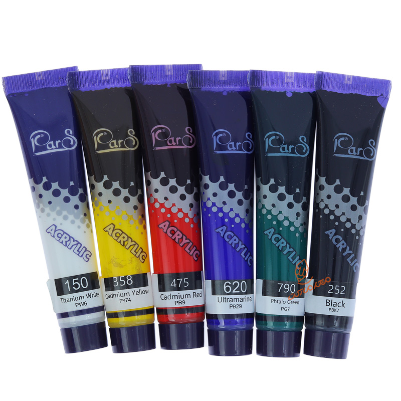 اکریلیک 6 رنگ 21 میل پارس PARS (3)