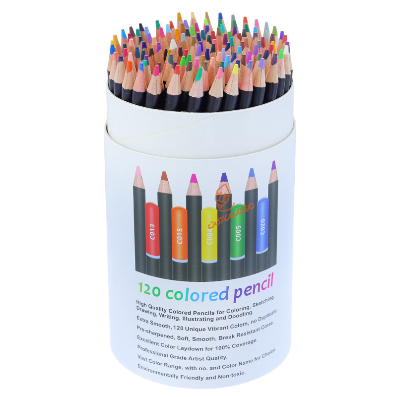 مداد رنگی 120 رنگ استوانه ای کالور kalour (4)