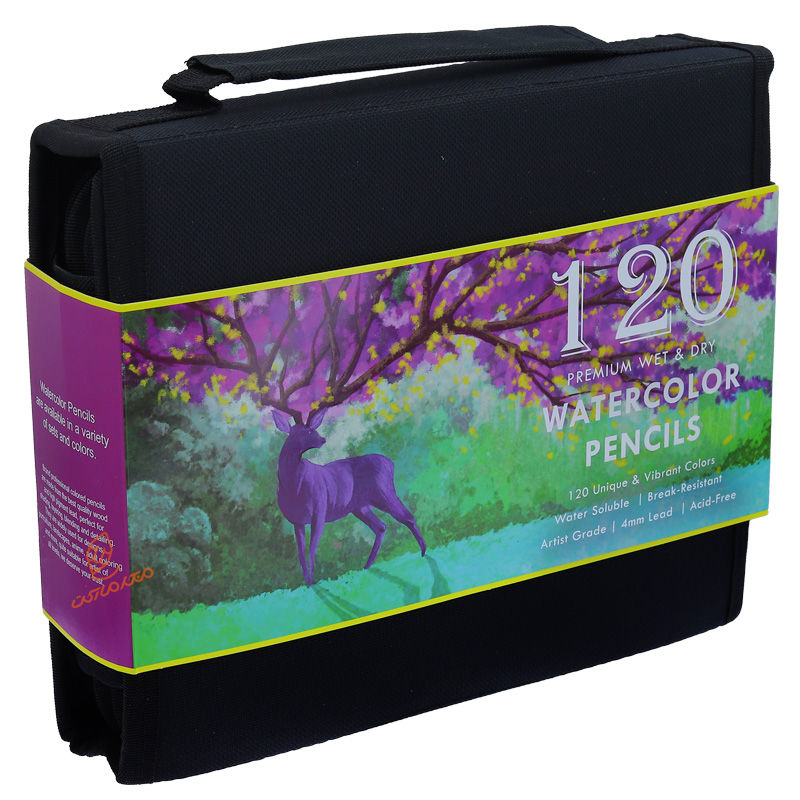 مداد آبرنگی 120 رنگ کیفی کالور kalour (4)