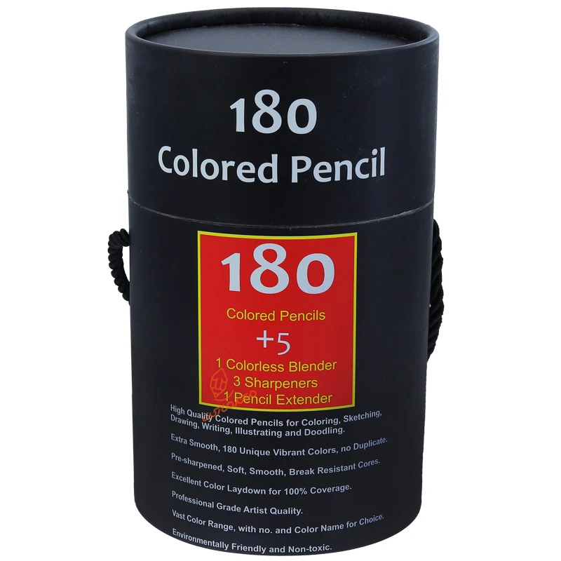 مداد رنگی 180 رنگ استوانه ای کالور kalour (2)