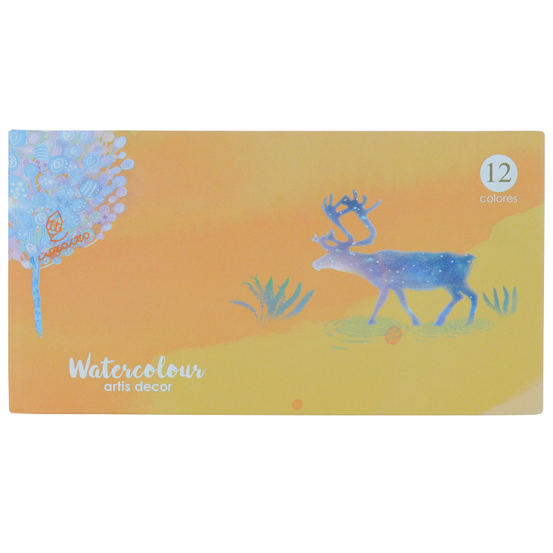 آبرنگ 12 رنگ کالور KALOUR