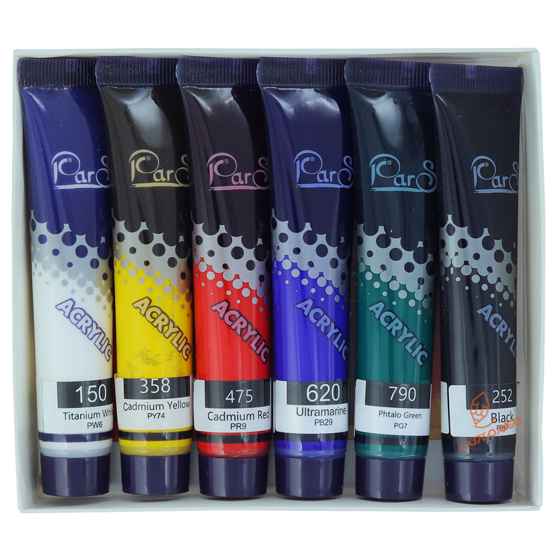 اکریلیک 6 رنگ 21 میل پارس PARS (2)