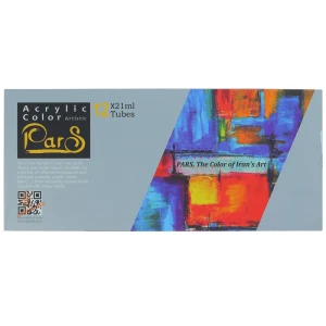 اکریلیک 12 رنگ 21 میل پارس PARS