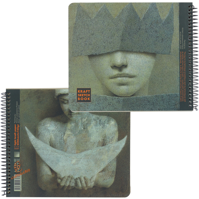 دفتر کرافت خشتی دو رو لاین نوت LINE NOTE (6)