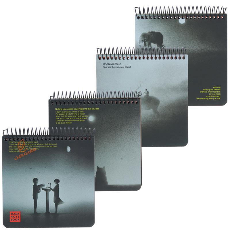 دفتر سیاه برگ خشتی لاین نوت LINE NOTE