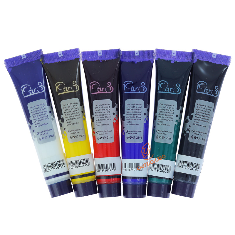 اکریلیک 6 رنگ 21 میل پارس PARS (4)