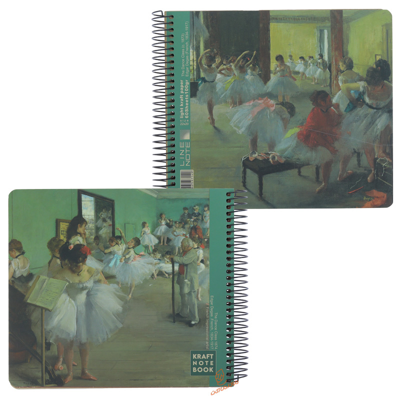 دفتر کرافت خشتی دو رو لاین نوت LINE NOTE (1)