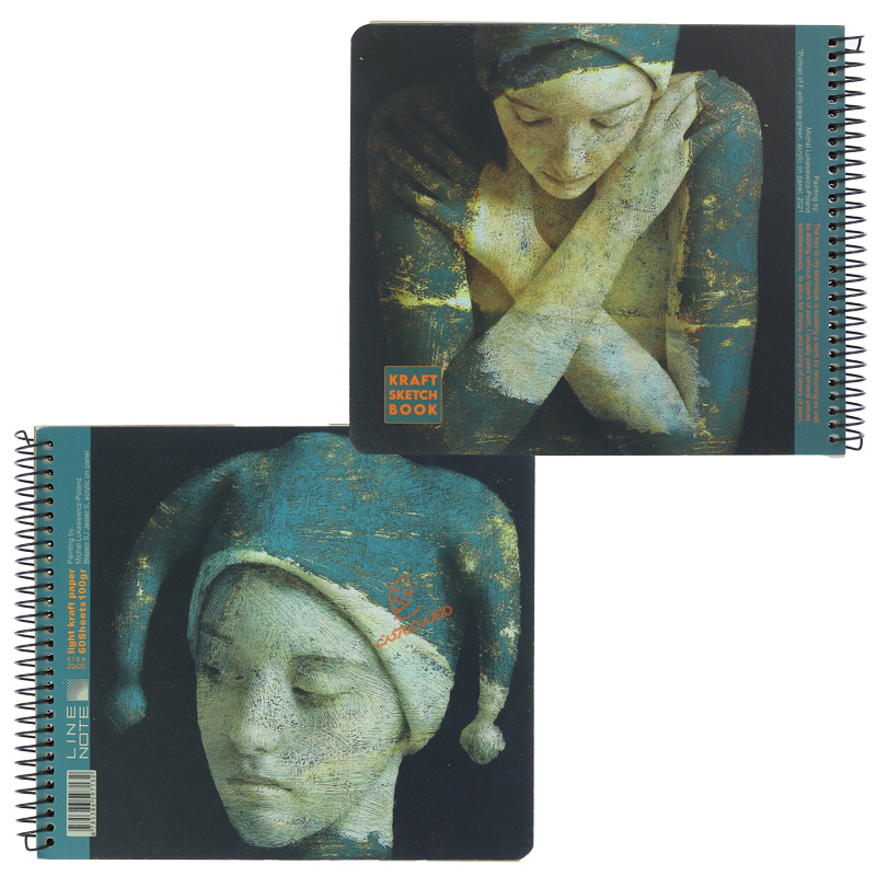 دفتر کرافت خشتی دو رو لاین نوت LINE NOTE