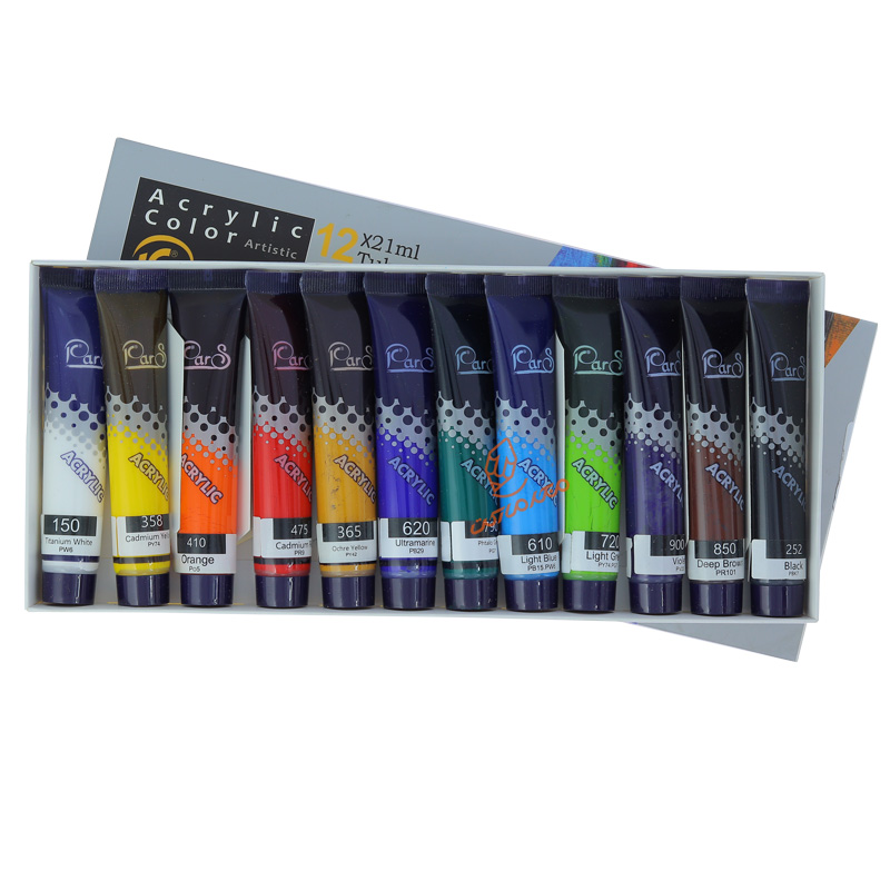 اکریلیک 12 رنگ 21 میل پارس PARS (2)