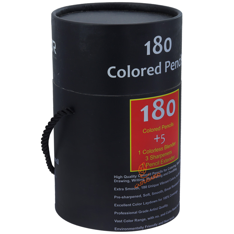 مداد رنگی 180 رنگ استوانه ای کالور kalour (3)