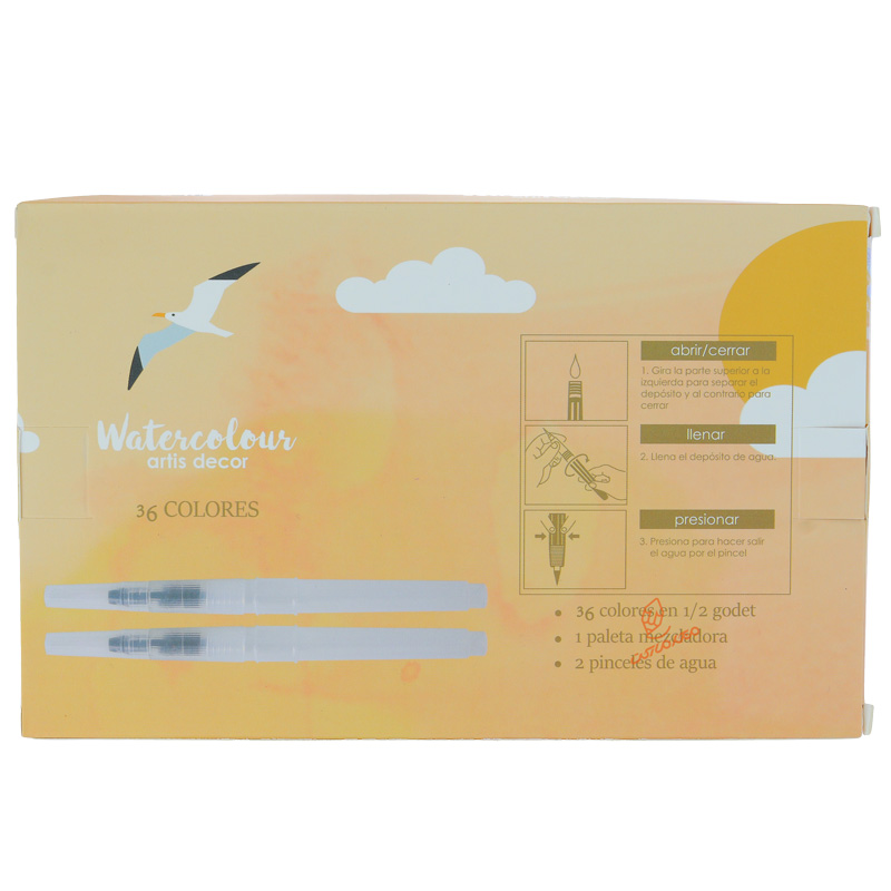 آبرنگ 36 رنگ کالور KALOUR (2)