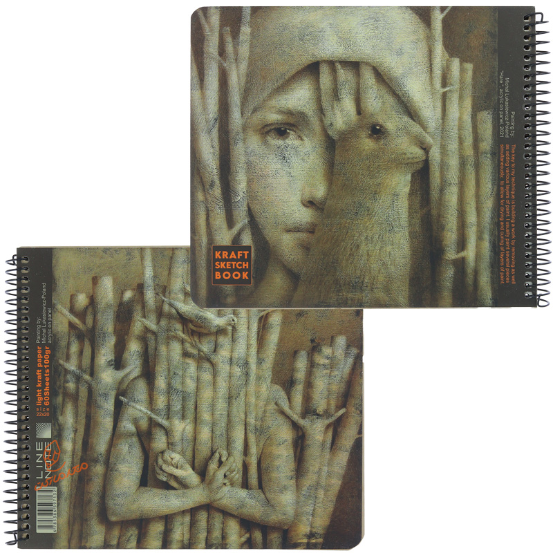 دفتر کرافت خشتی دو رو لاین نوت LINE NOTE (3)