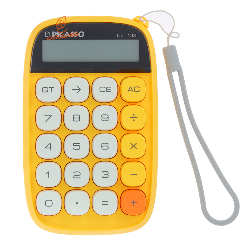 ماشین حساب رومیزی CL-103 پیکاسو زرد.jpg