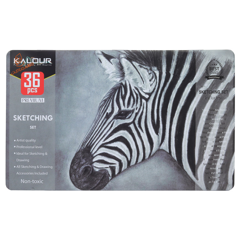 ست طراحی 36 تکه طرح گورخر کالور KALOUR