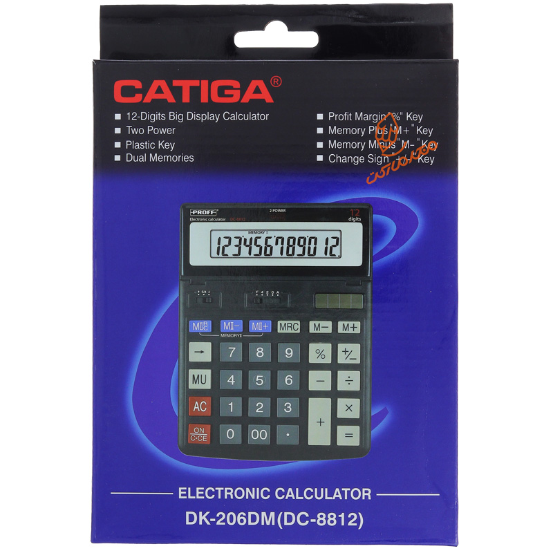ماشین حساب رومیزی کاتیگا مدل DK-206DM (DC-8812)