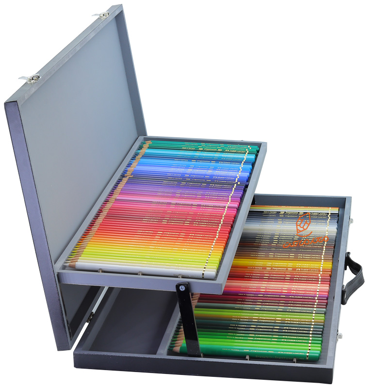 مداد رنگی 120 رنگ پلی کروم فابرکاستل جعبه چوبی (جعبه ایرانی) FABERCASTELL (12).jpg