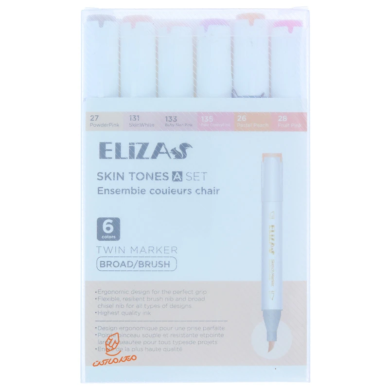 ست ماژیک 6 عددی براش سری A الیزا ELIZA (3).jpg