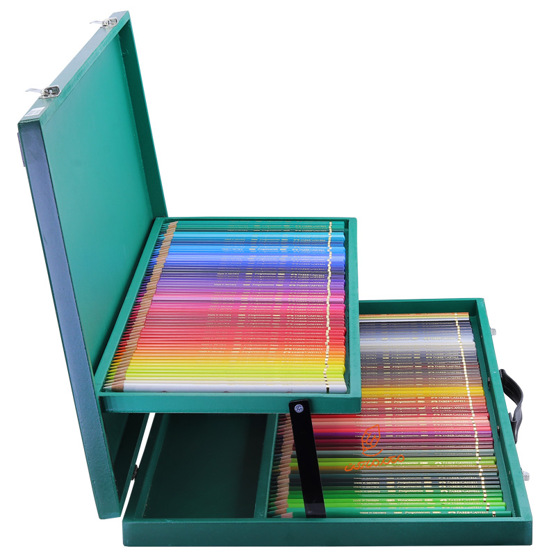 مداد رنگی 120 رنگ پلی کروم فابرکاستل جعبه چوبی (جعبه ایرانی) FABERCASTELL (6).jpg