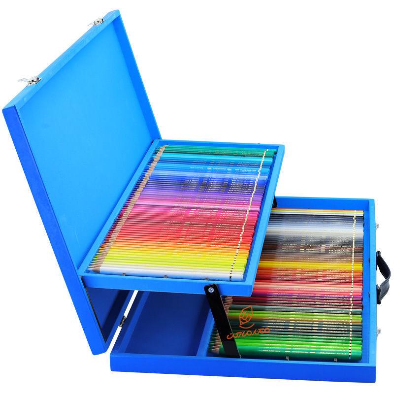مداد رنگی 120 رنگ پلی کروم فابرکاستل جعبه چوبی (جعبه ایرانی) FABERCASTELL (9).jpg