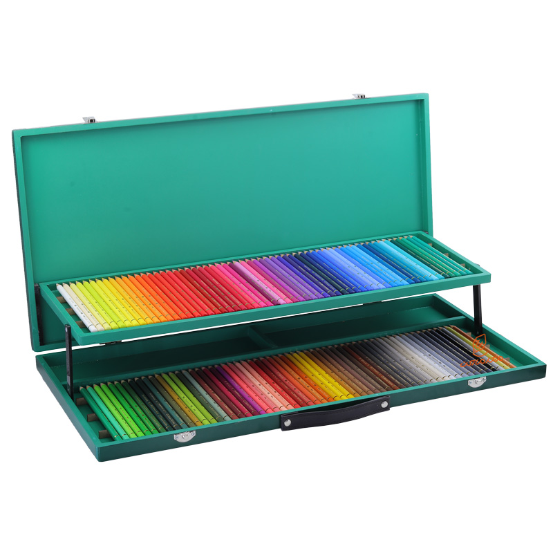 مداد رنگی 120 رنگ پلی کروم فابرکاستل جعبه چوبی (جعبه ایرانی) FABERCASTELL (5).jpg