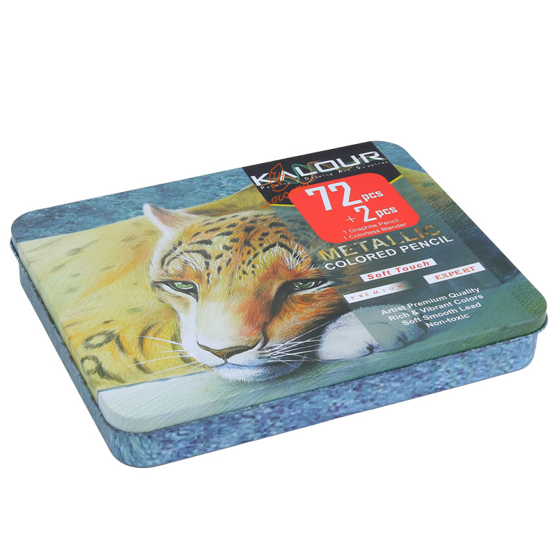 مداد رنگی 72 رنگ متالیک طرح ببر کالور KALOUR (4).jpg