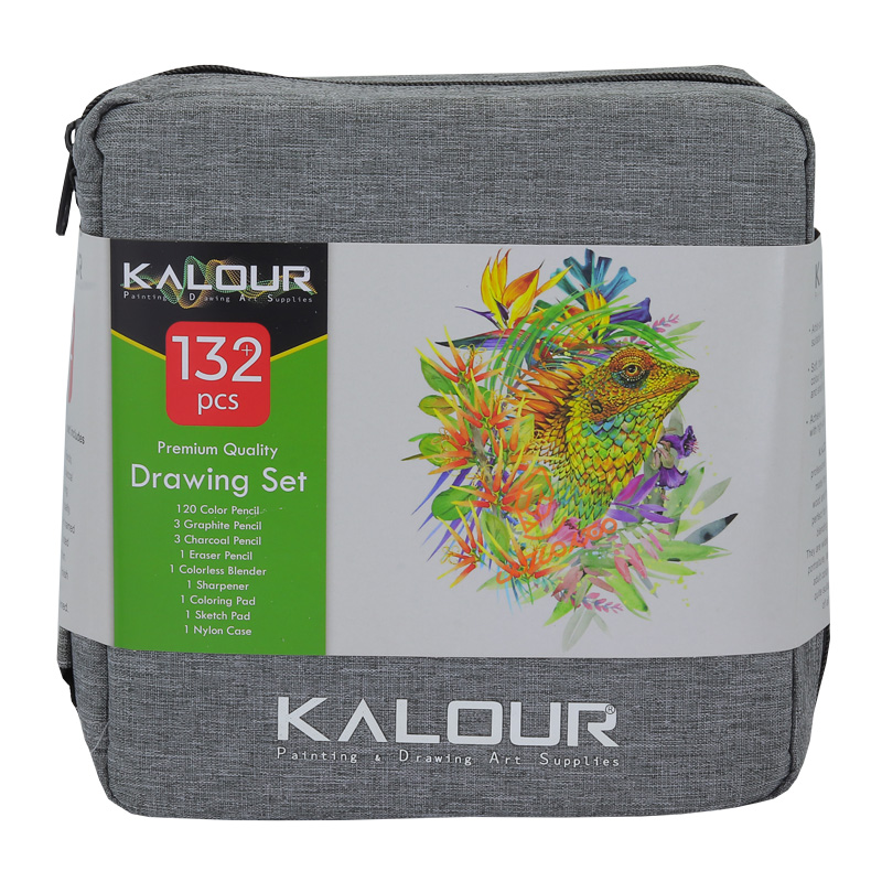 ست 132 تکه مداد رنگی و طراحی کیفی کالور kalour (1).jpg