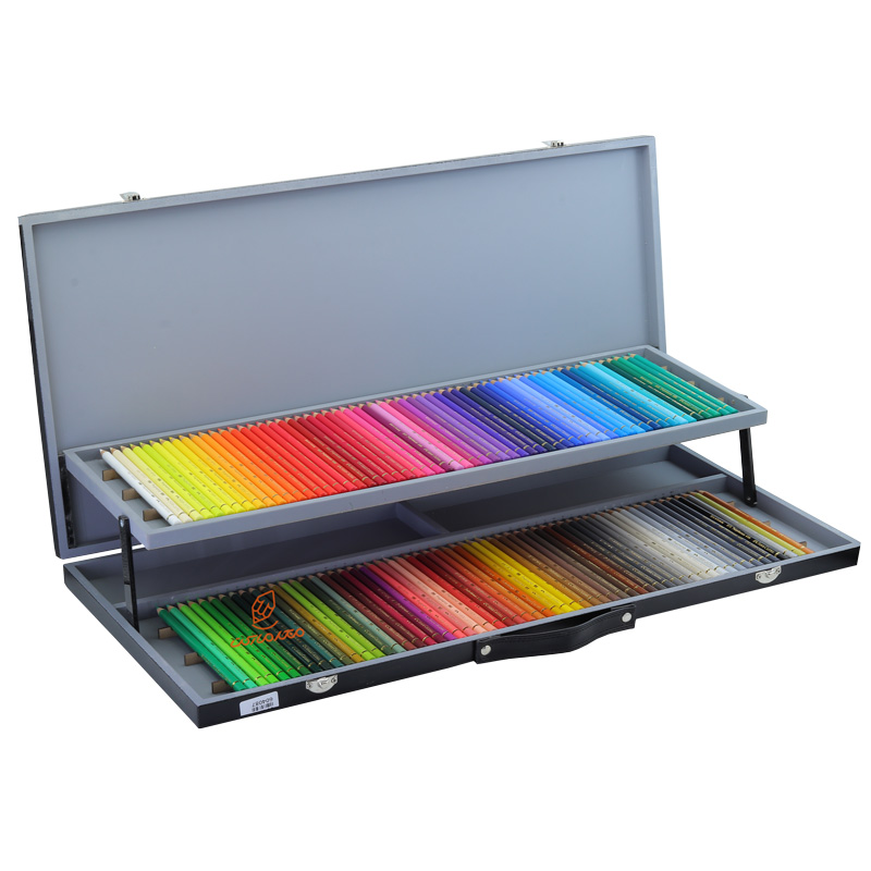 مداد رنگی 120 رنگ پلی کروم فابرکاستل جعبه چوبی ایرانی FABERCASTELL