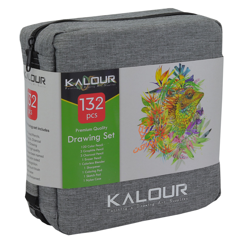 ست 132 تکه مداد رنگی و طراحی کیفی کالور kalour (3).jpg