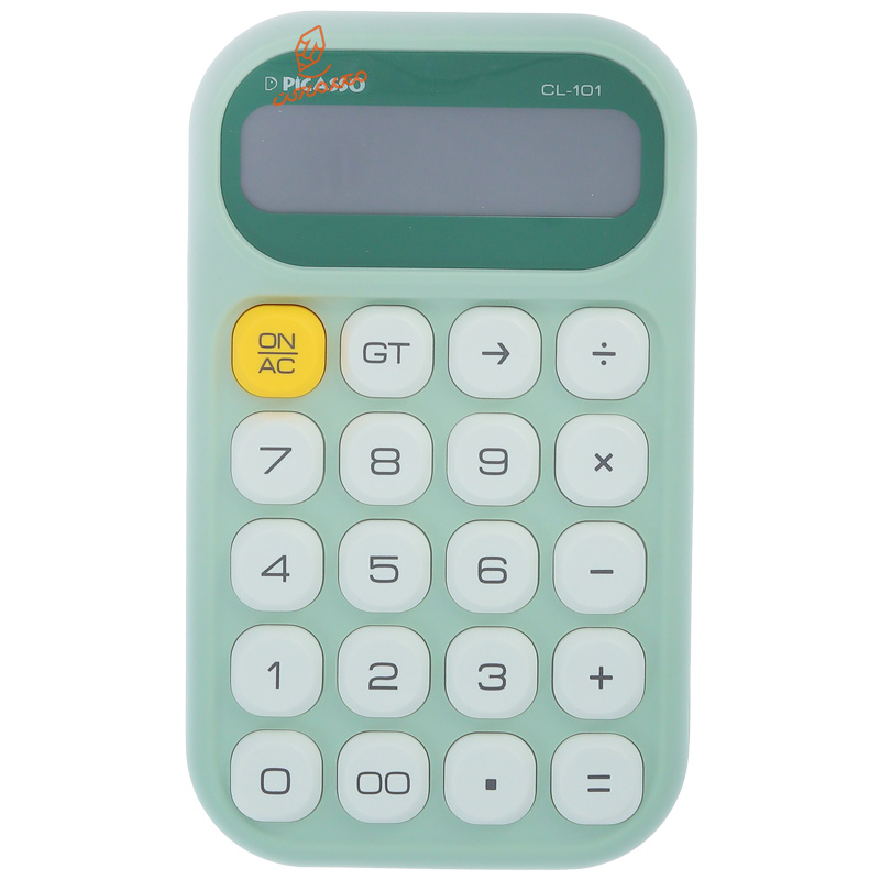 ماشین حساب رومیزی CL-101 پیکاسو سبز پاستلی.jpg