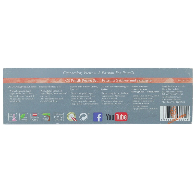 ست مداد روغنی 6 عددی کد 40007 کرتا کالر CRETACOLOR (3).jpg