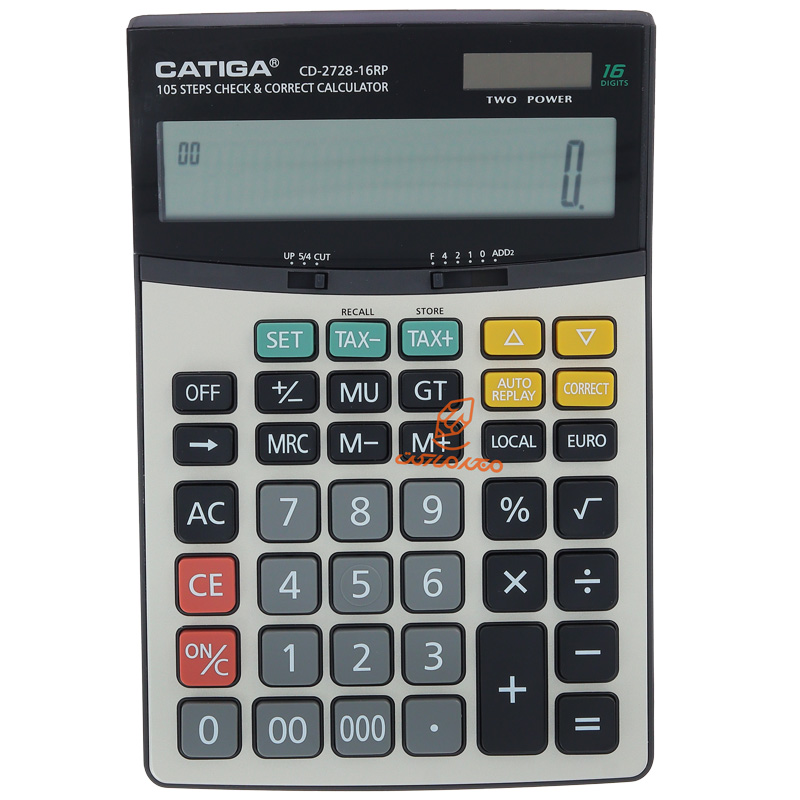 ماشین حساب رومیزی کاتیگا مدل CD-2728-16RP