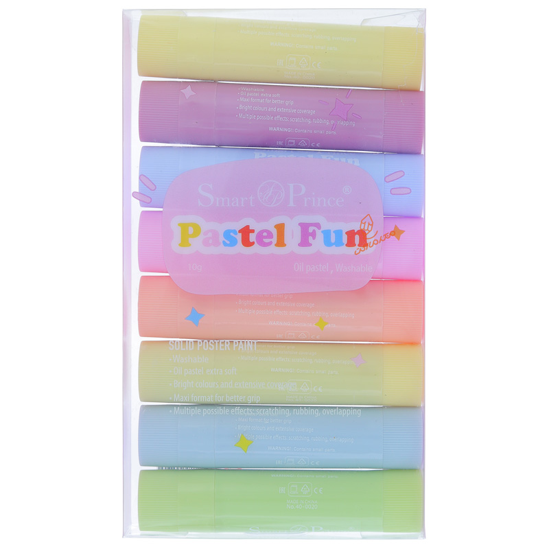 پاستل روغنی پیچی 8 رنگ اسمارت پرنس