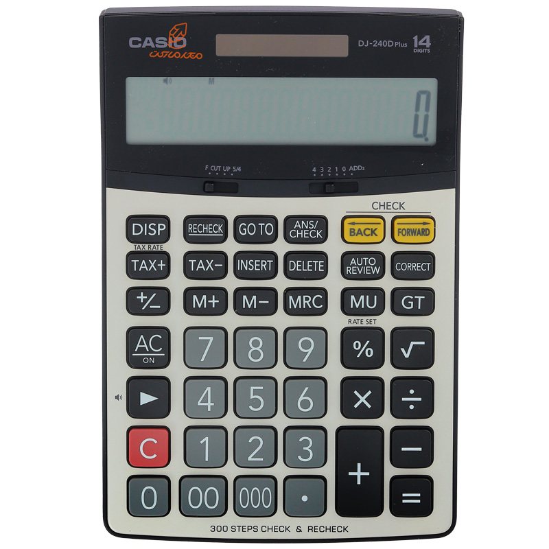 ماشین حساب رومیزی کاسیو مدل DJ-240D PLUS