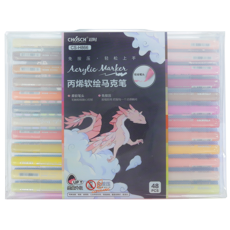 ماژیک اکریلیک 48 رنگ cs864