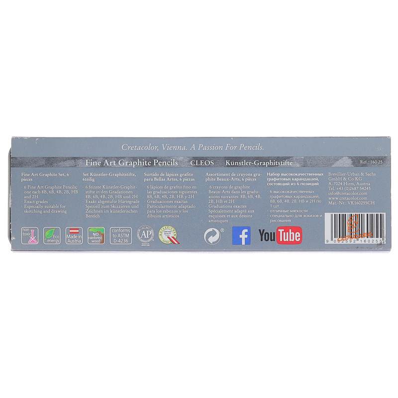  ست مداد طراحی 6 عددی کد 16025 کرتا کالر CRETACOLOR (2).jpg