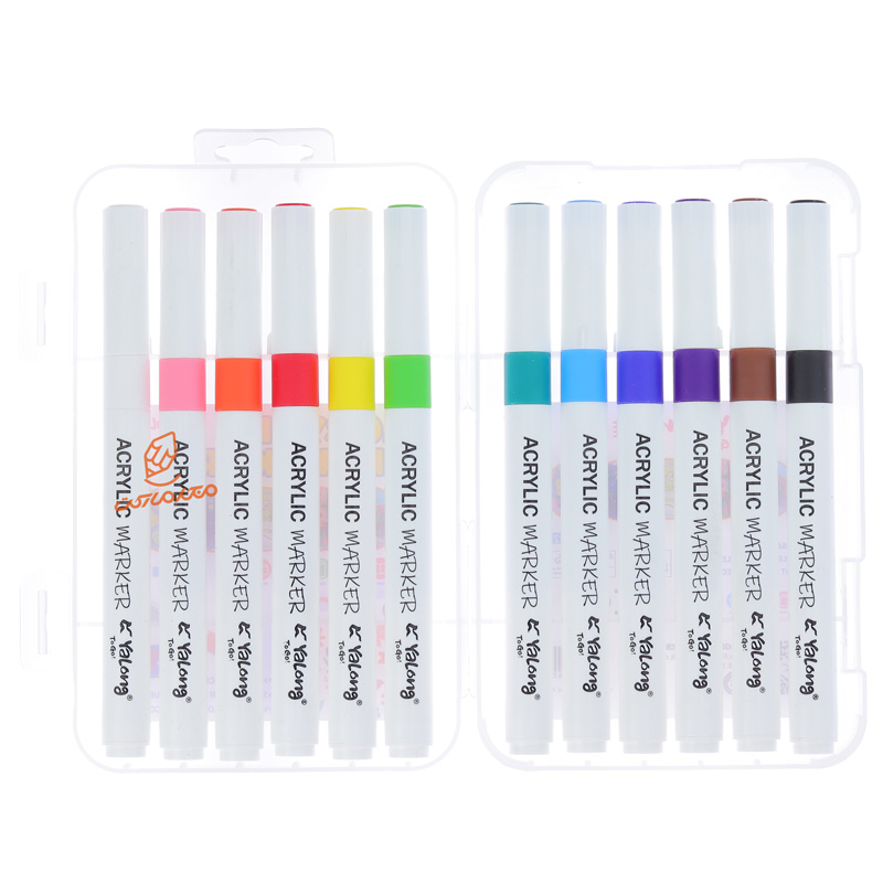 ماژیک اکریلیک 12 رنگ یالونگ YALONG (4).jpg