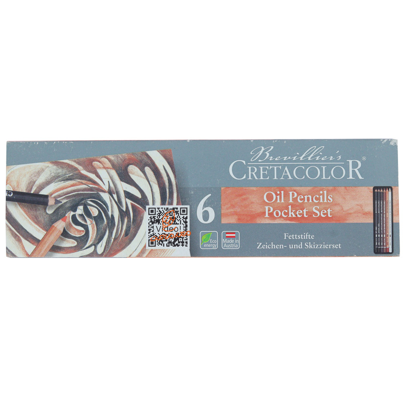 ست مداد روغنی 6 عددی کد 40007 کرتا کالر CRETACOLOR