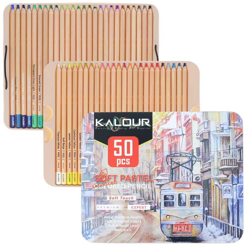  مداد پاستل 50 رنگ کالور KALOUR (4).jpg