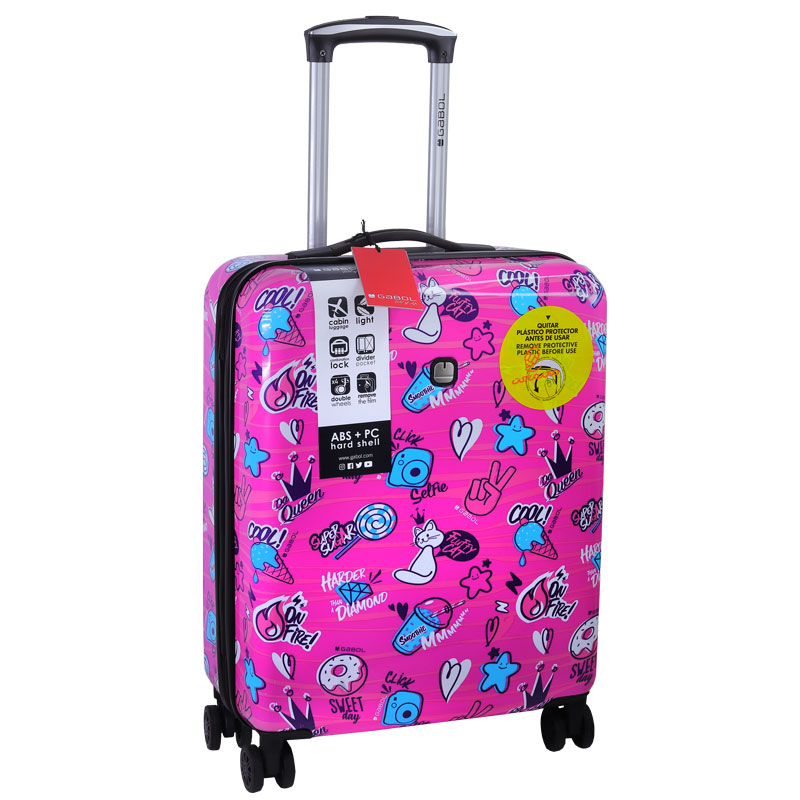 چمدان بدنه سخت متوسط مدل STICKER 234122021 گابل GABOL (4).jpg